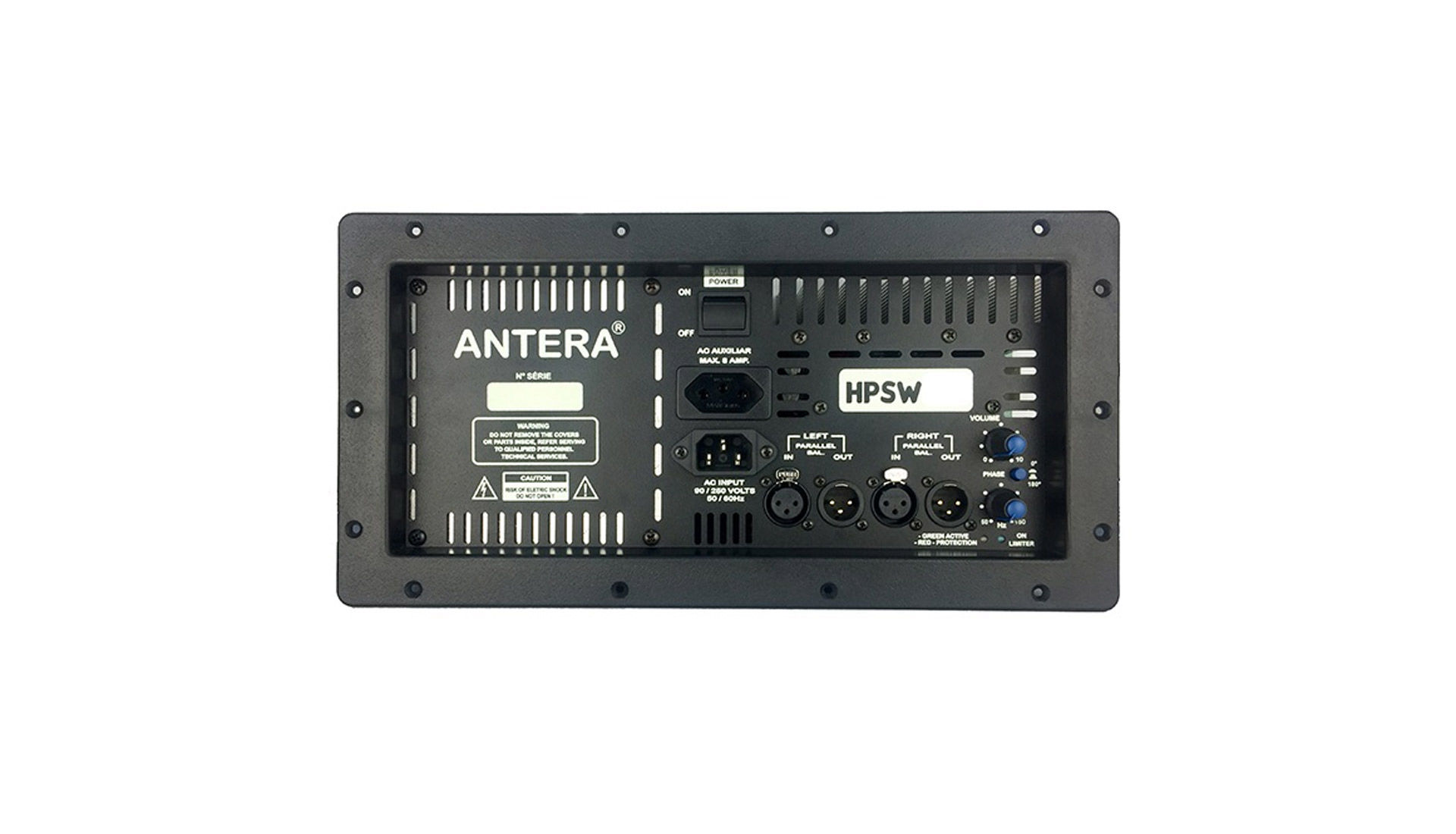 SUB GRAVE ATIVO HPSW12A ANTERA - CAIXA ATIVA SUBWOOFER ATIVO ANTERA HPSW 12A PROFISSIONAL - FOTO ADICIONAL 1