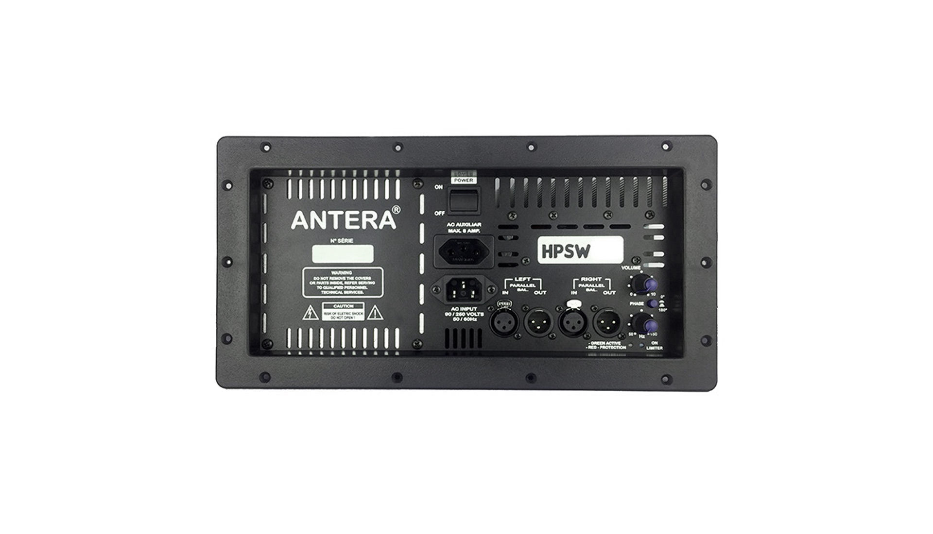 SUB GRAVE ATIVO HPSW18A ANTERA - CAIXA ATIVA SUBWOOFER ATIVO ANTERA HPSW 18A PROFISSIONAL - FOTO ADICIONAL 2